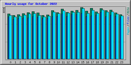 Hourly usage for October 2022