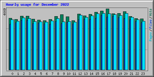 Hourly usage for December 2022